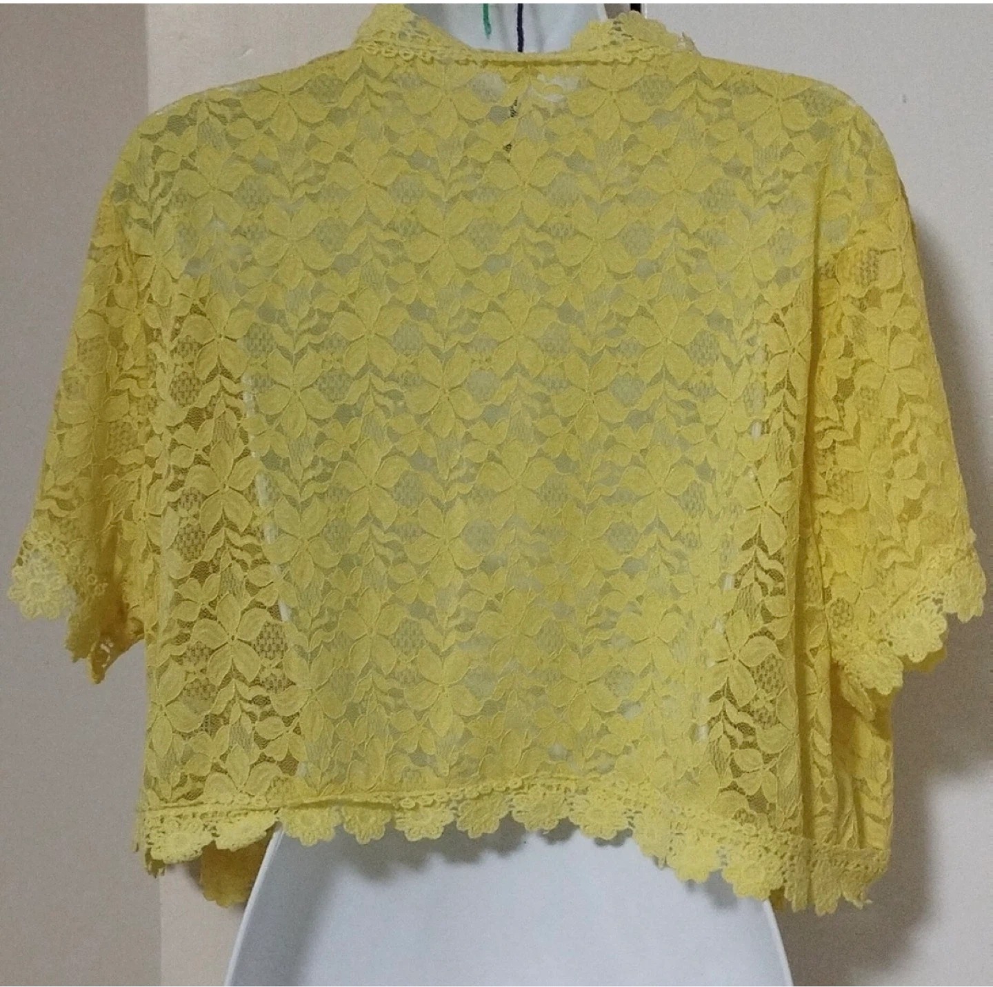 Yellow Lace Bolero Shrug - photo 2