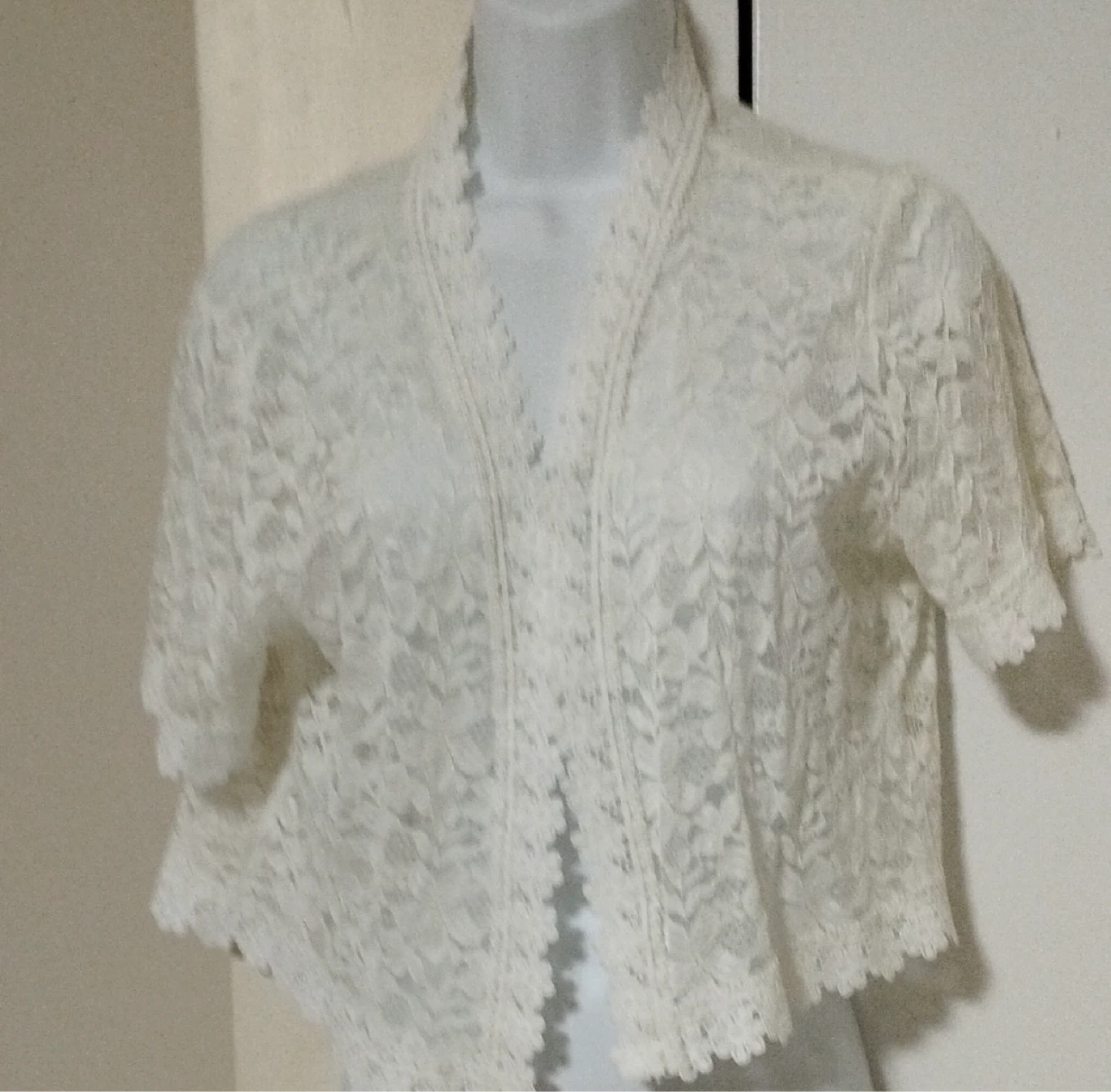 White Lace Bolero Shrug