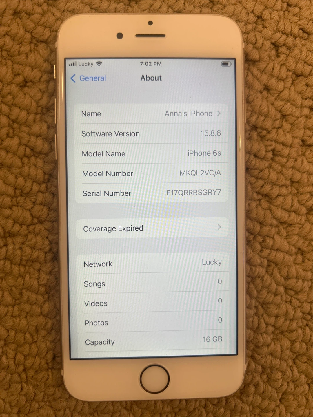 (Dumb Phone) Apple iPhone 6s Gold 16GB - photo 3