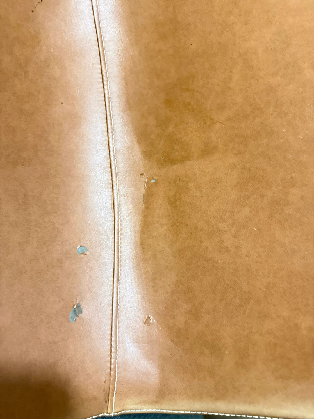 Set of 2 Brown Faux Leather Dining Chairs - photo 3