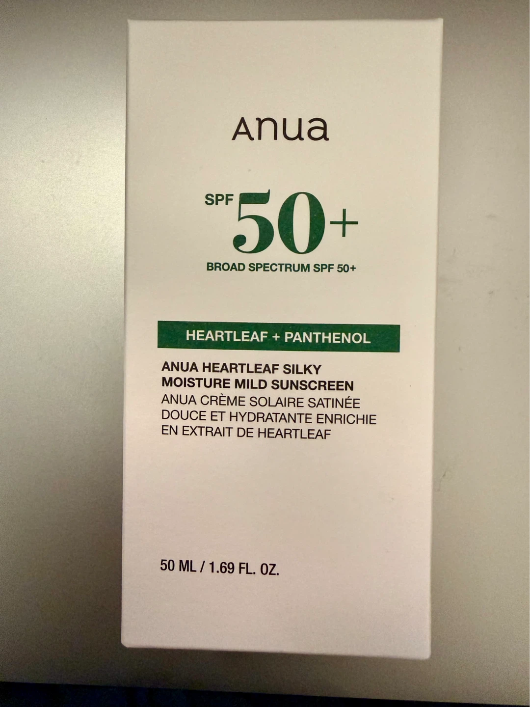 Anua sunscreen SPF 50+