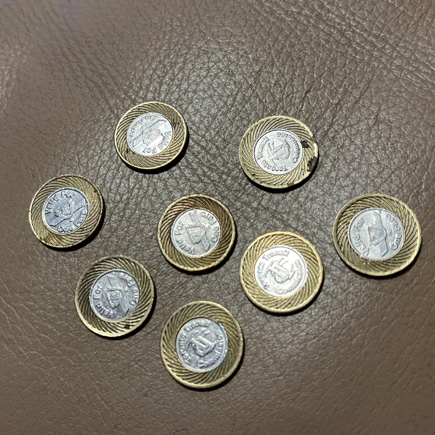 Toronto Transit Tokens - Vintage - 8 Tokens - photo 2