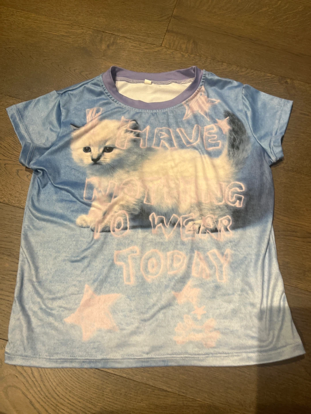 Alt// j-fashion//T-Shirt with Cat Graphic