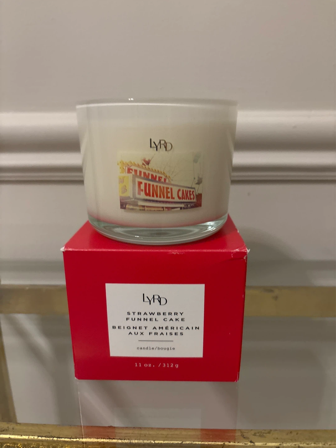 LYRD Strawberry Funnel Cake Candle