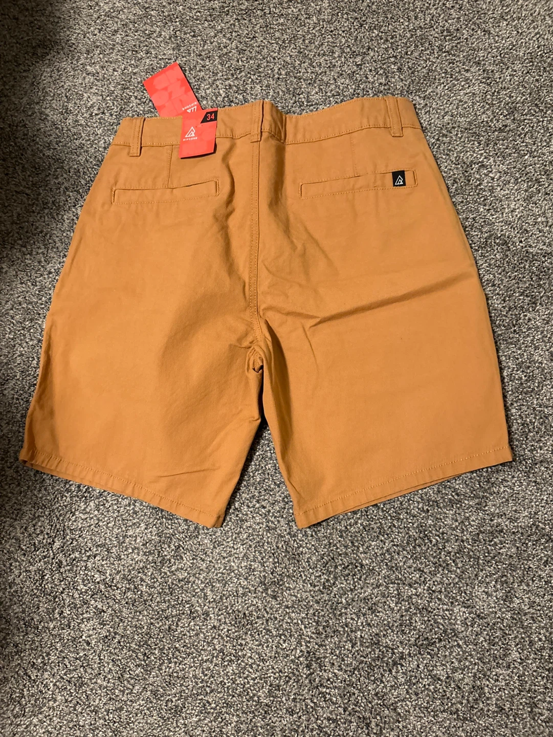 New Ripzone Coal Chino Shorts - Brown Sugar - Size 34 - photo 3