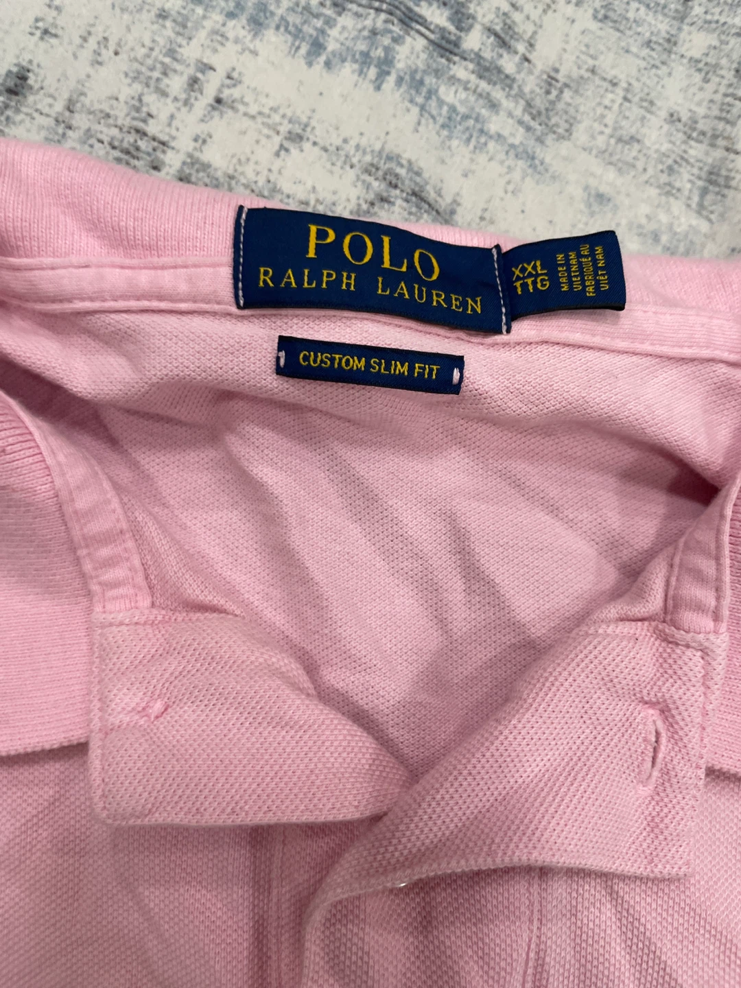 Polo Ralph Lauren Pink Custom Slim Fit Polo Shirt XXL - photo 2