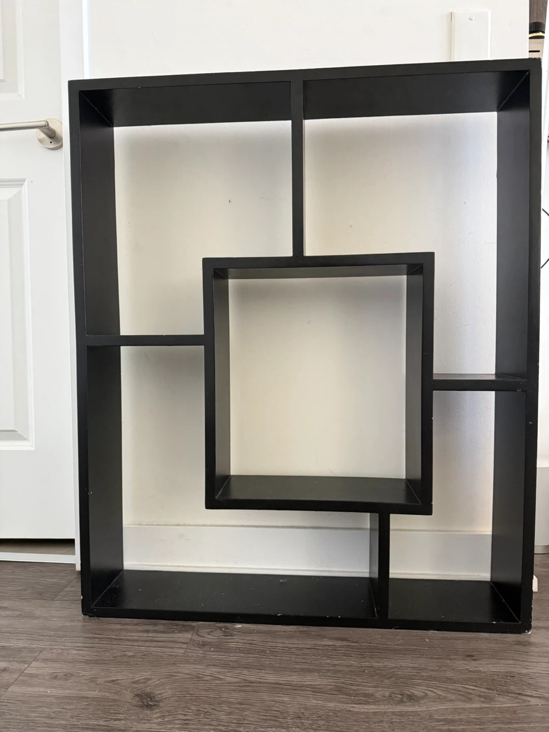 Black Geometric Display Shelf