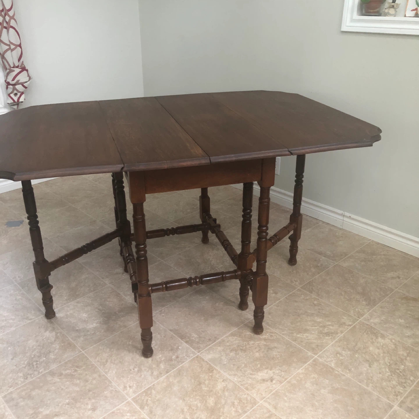 Antique Gate Leg Table and 2 chairs - photo 4