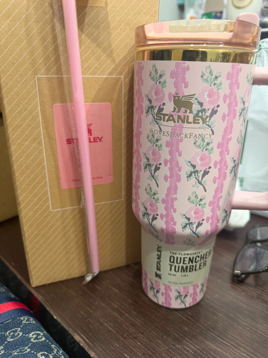 Stanley x LoveShackFancy  Tumbler 40 oz Cherry Blossom Pink