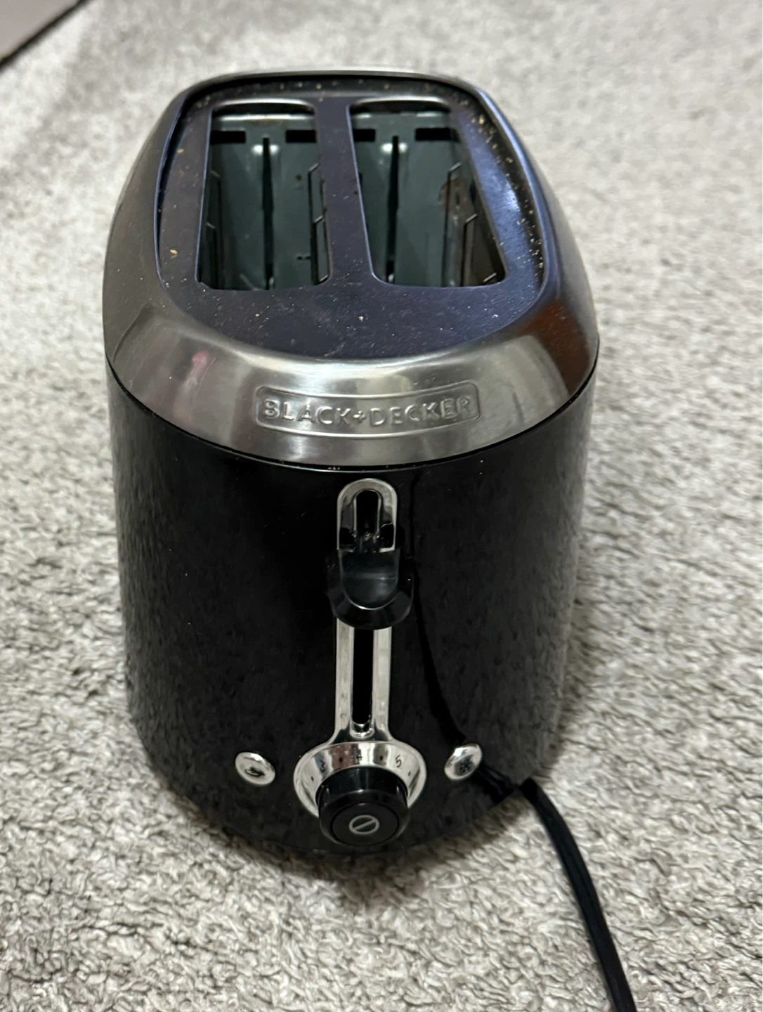 Black + Decker toaster and Bella Air Fryer