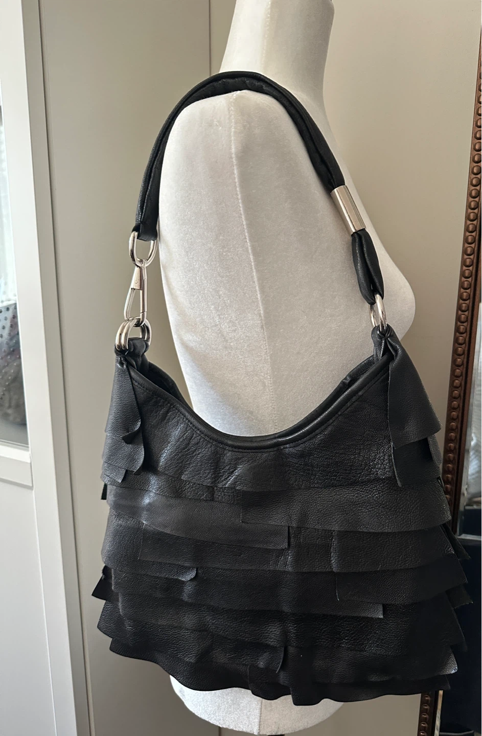 CAPPIO Black Leather Italian bag