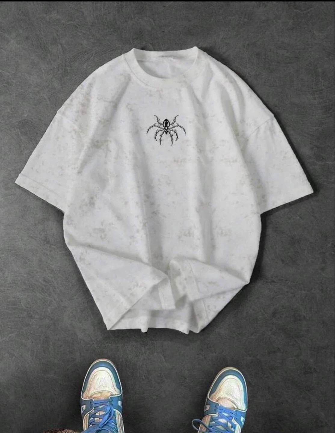 New casual spider print t-shirt