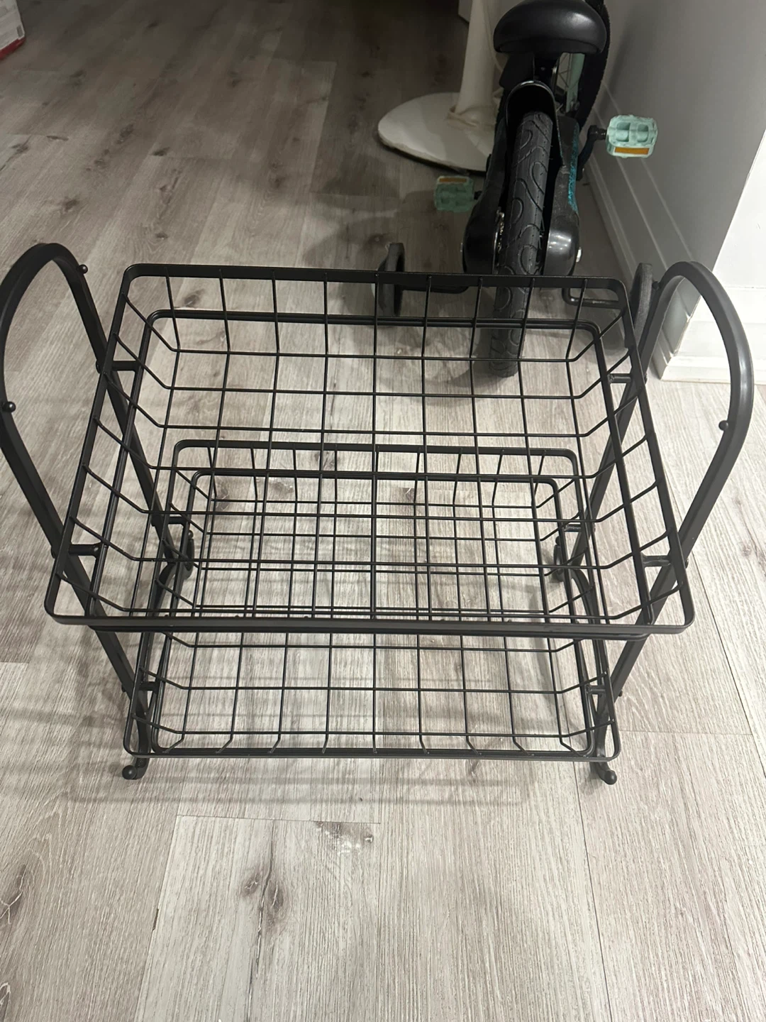 2-Tier Wire Basket Shelf