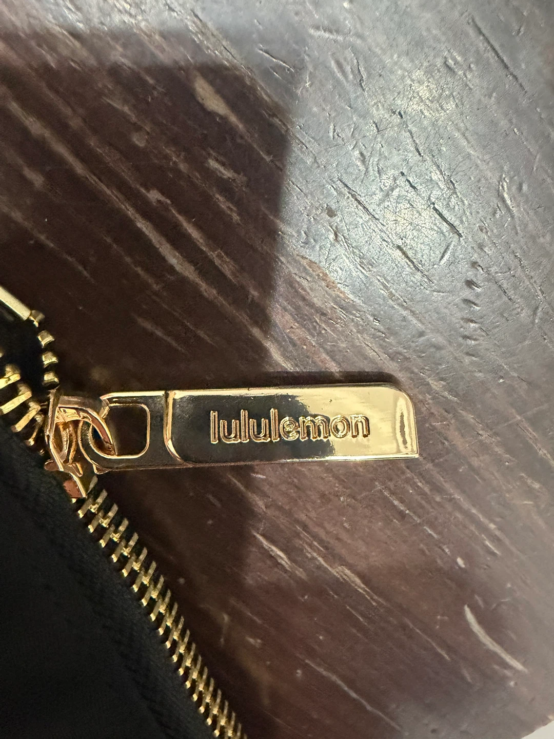 Lululemon Dual Pouch Wristlet - Black and gold hardware - photo 2