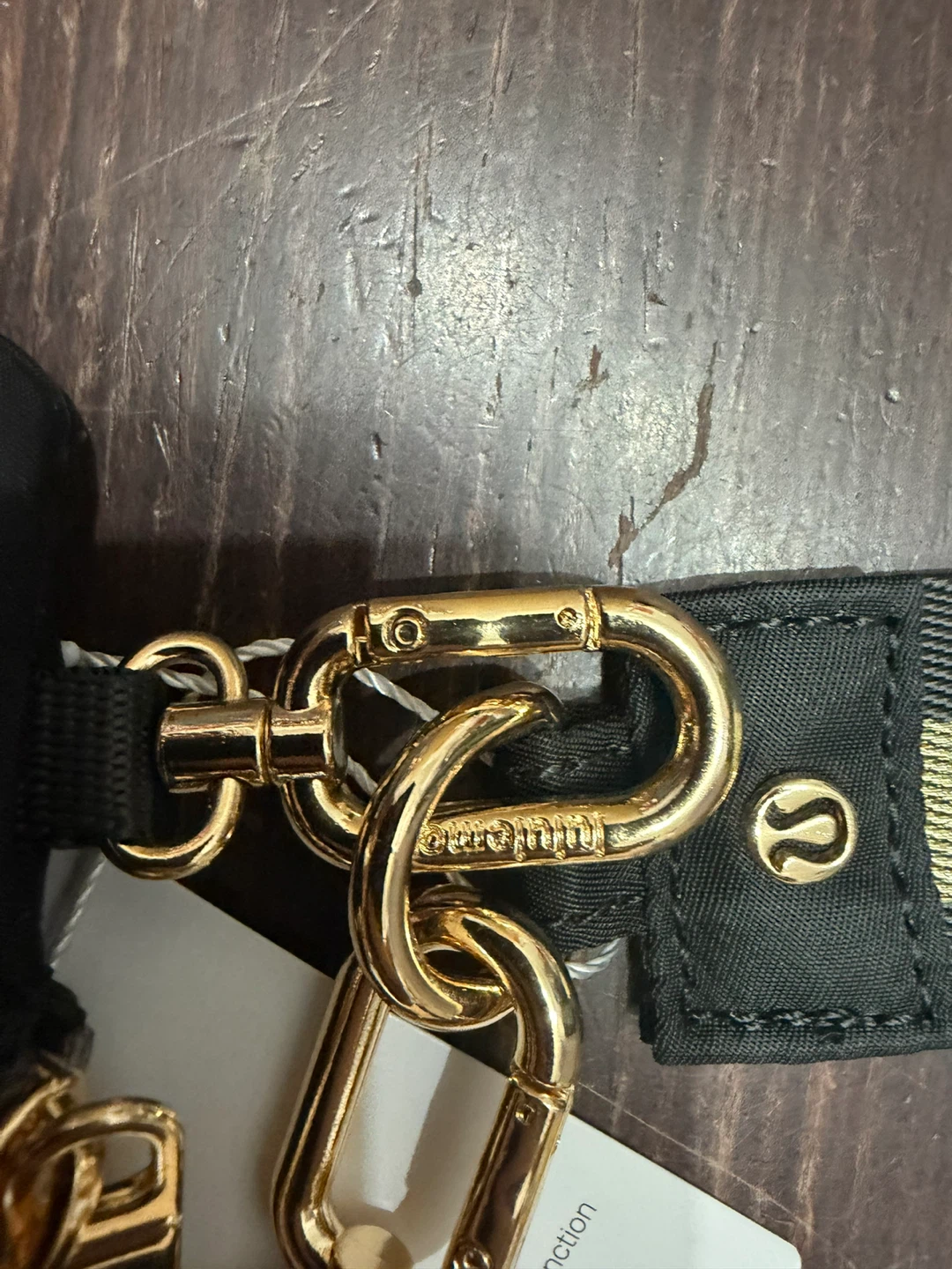 Lululemon Dual Pouch Wristlet - Black and gold hardware - photo 3
