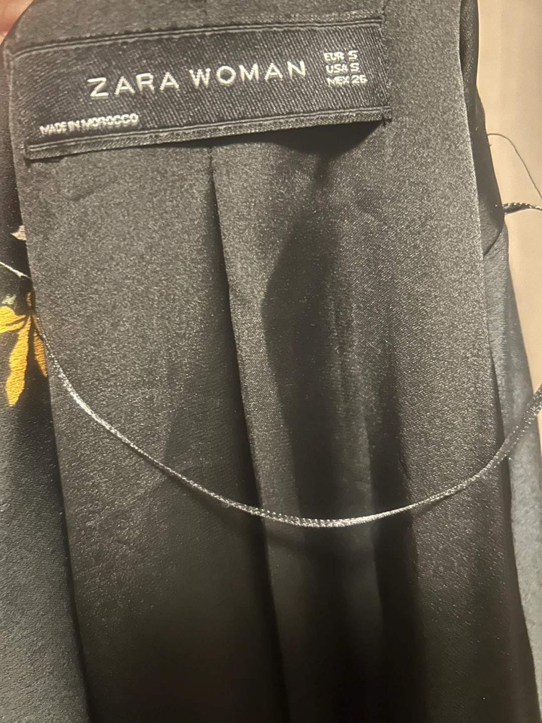 Zara Woman Black Crane Print Blazer Size S - photo 2