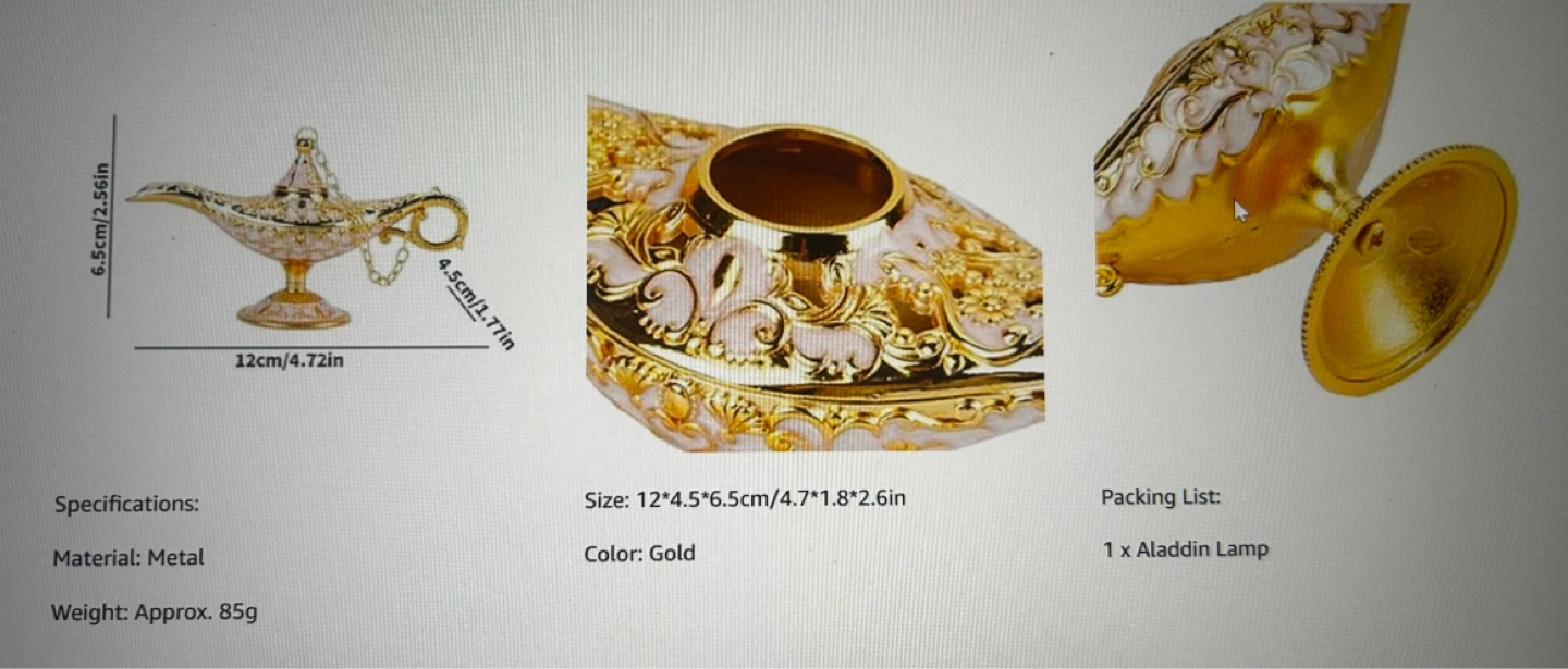 Decorative Aladdin Magic Lamp - photo 4