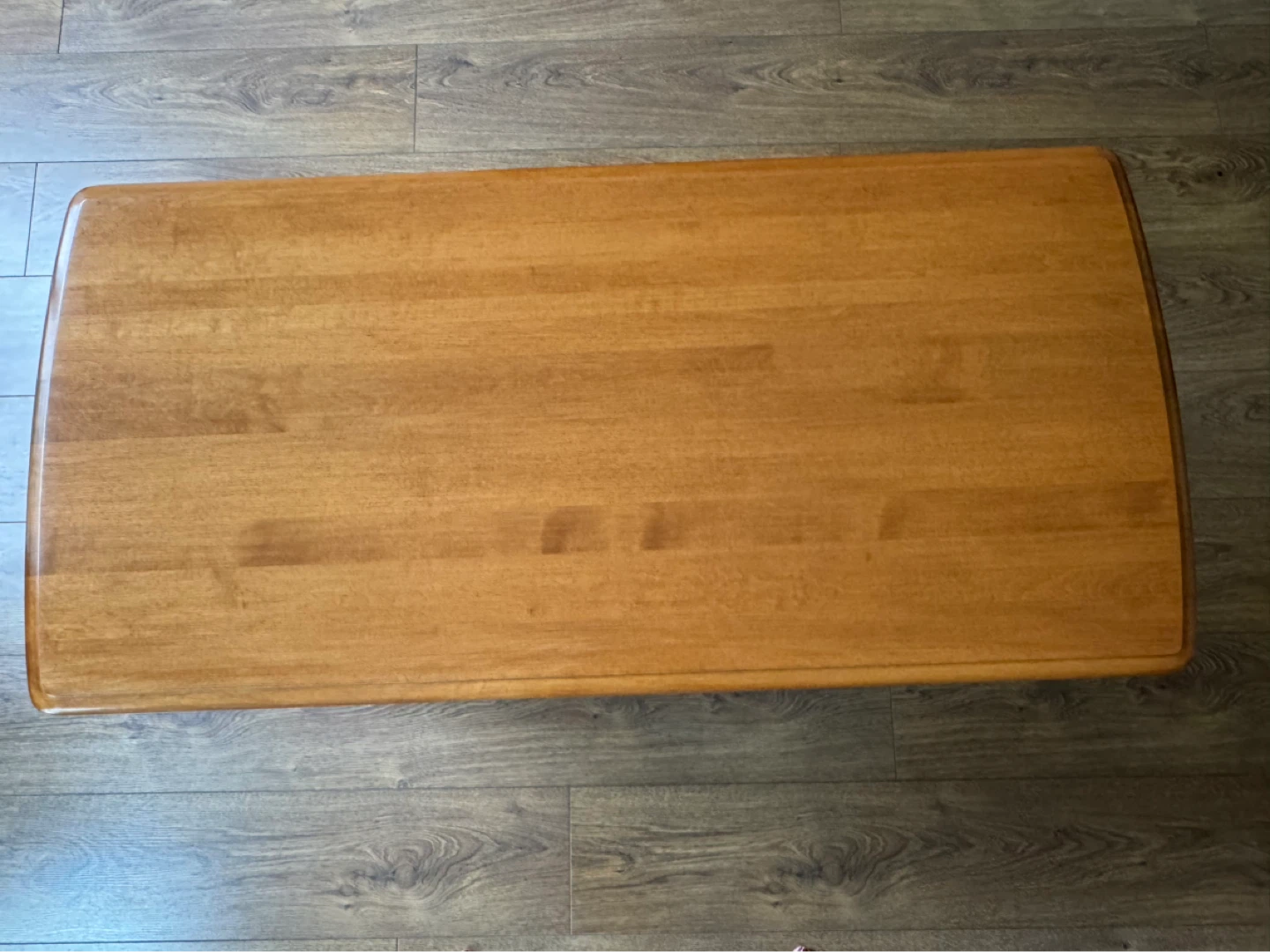 Roxton maple coffee table with lower shelf - photo 2