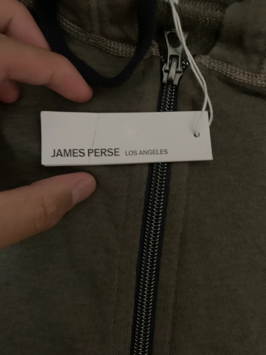 James Perse Zip-Up Hoodie - Green - Size 2 - photo 3