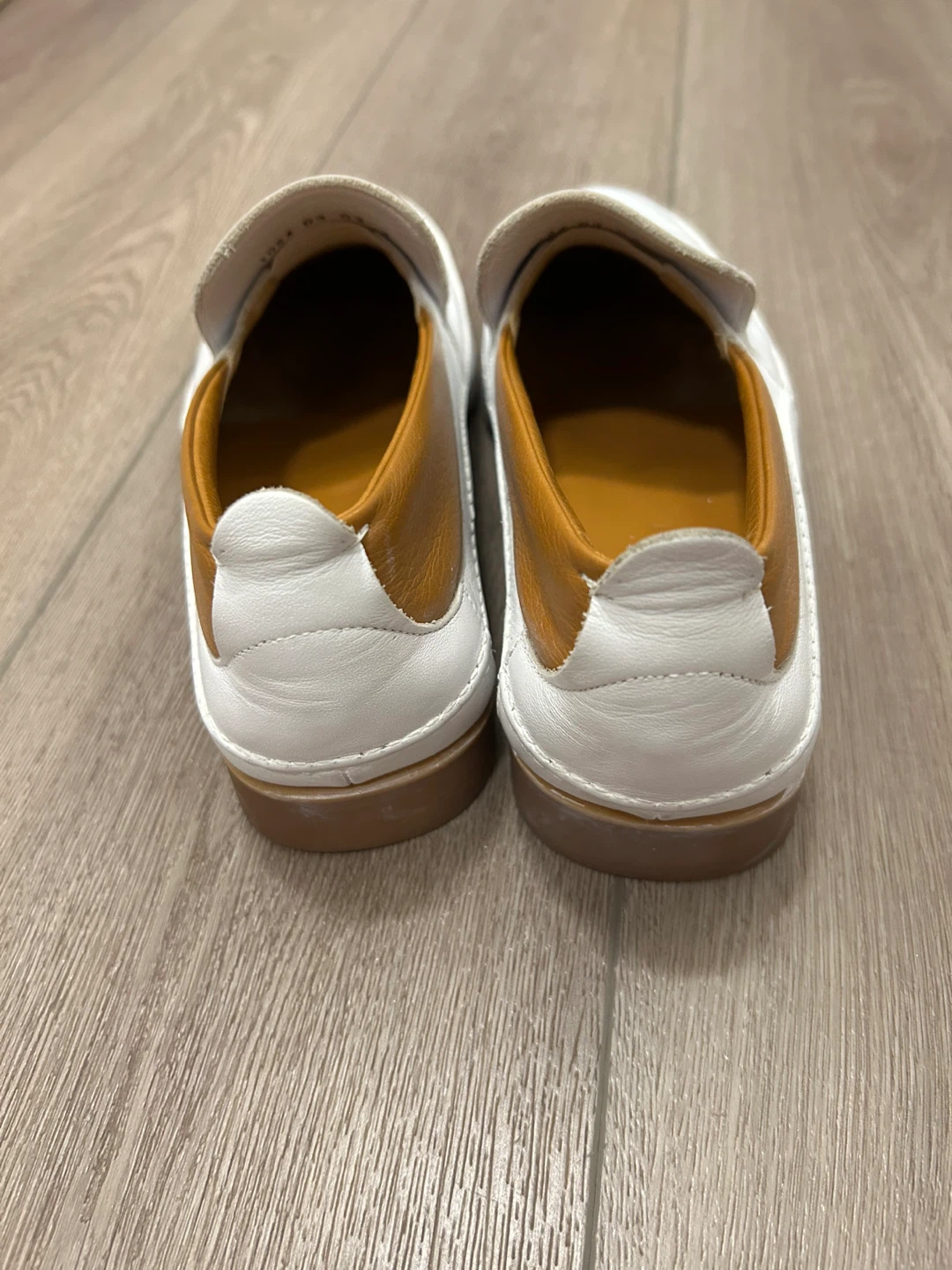 A. Testoni White Leather Slip-On Loafers Men's Size 7.5 - photo 5