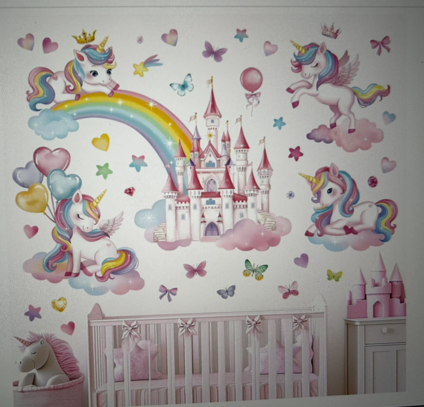 Unicorn and Castle Wall Decals - photo 3