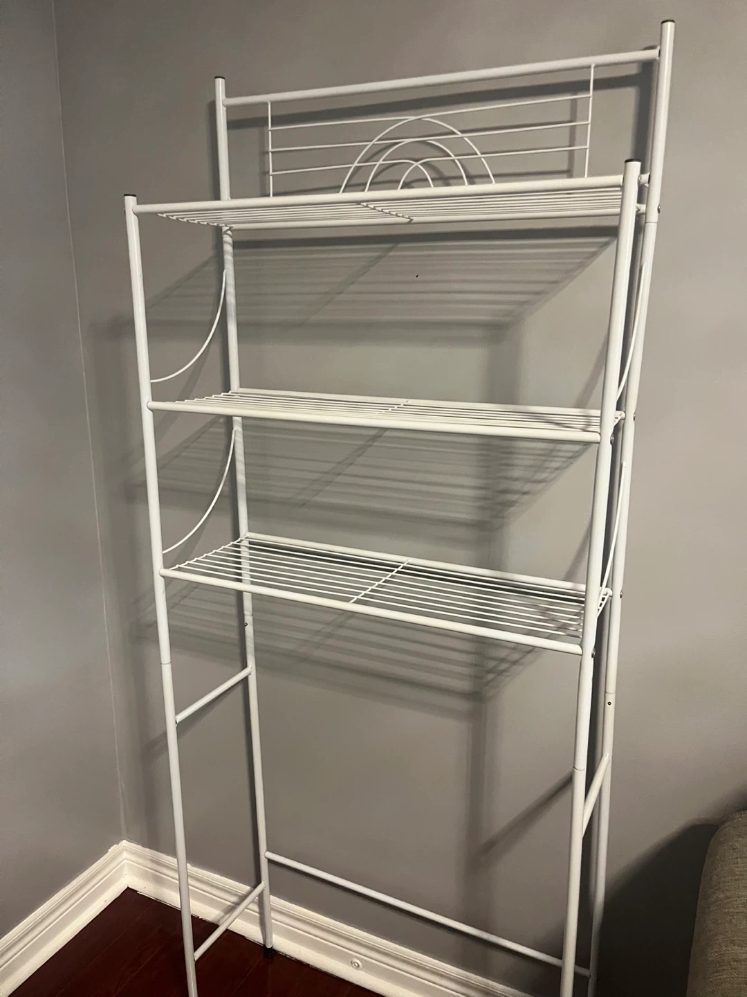 White 3-Tier Over-the-Toilet Storage Shelf - photo 2
