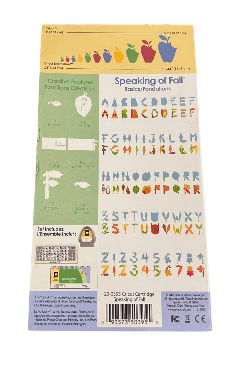 Cricut “Speaking of Fall” Cartridge Set | Retired & Hard to Find - photo 2