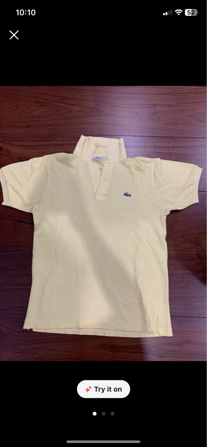 Yellow Lacoste Polo Shirt