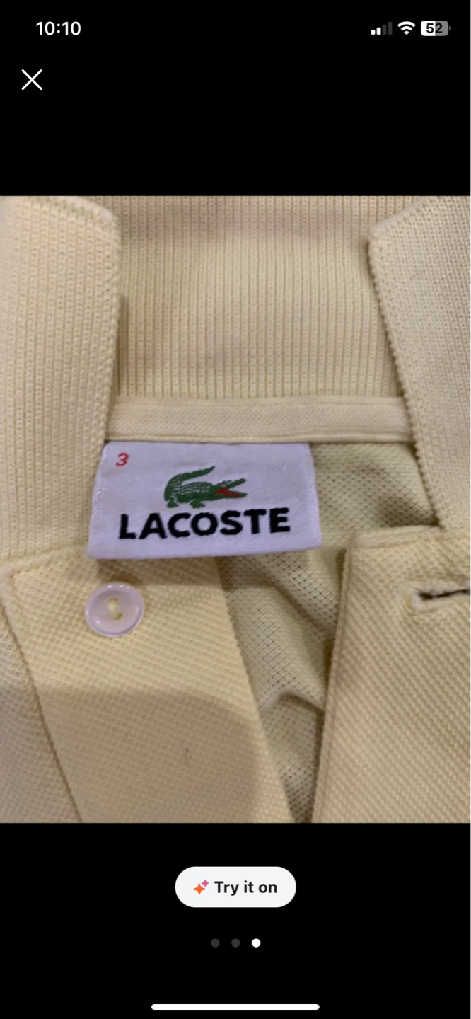 Yellow Lacoste Polo Shirt - photo 3