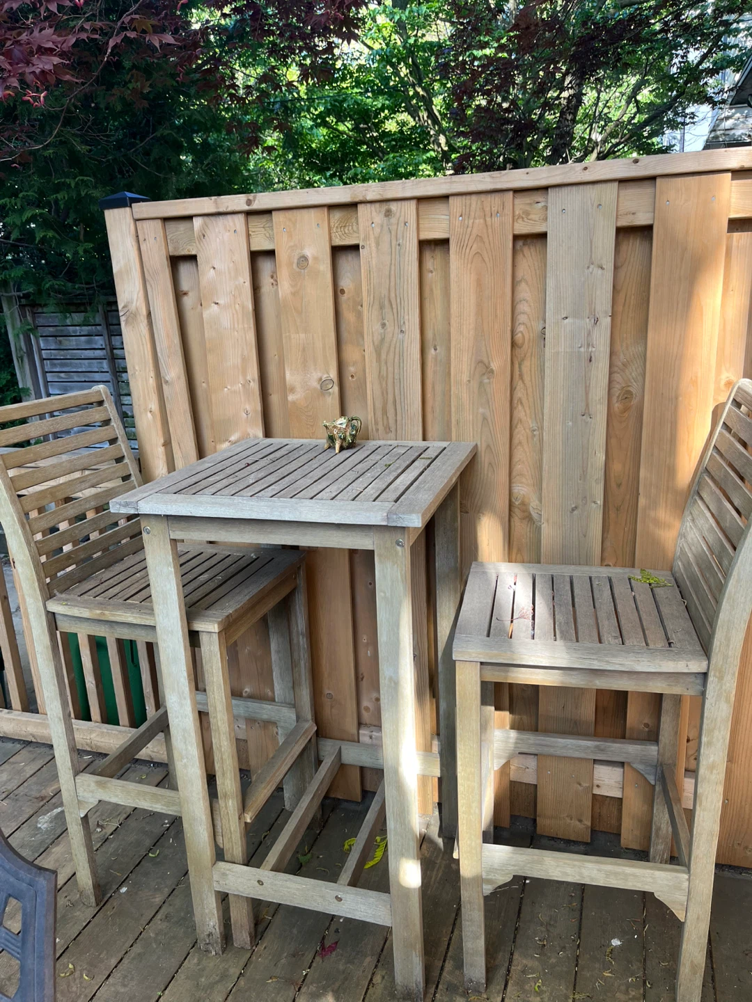 Wooden Bar Table and Chairs Set