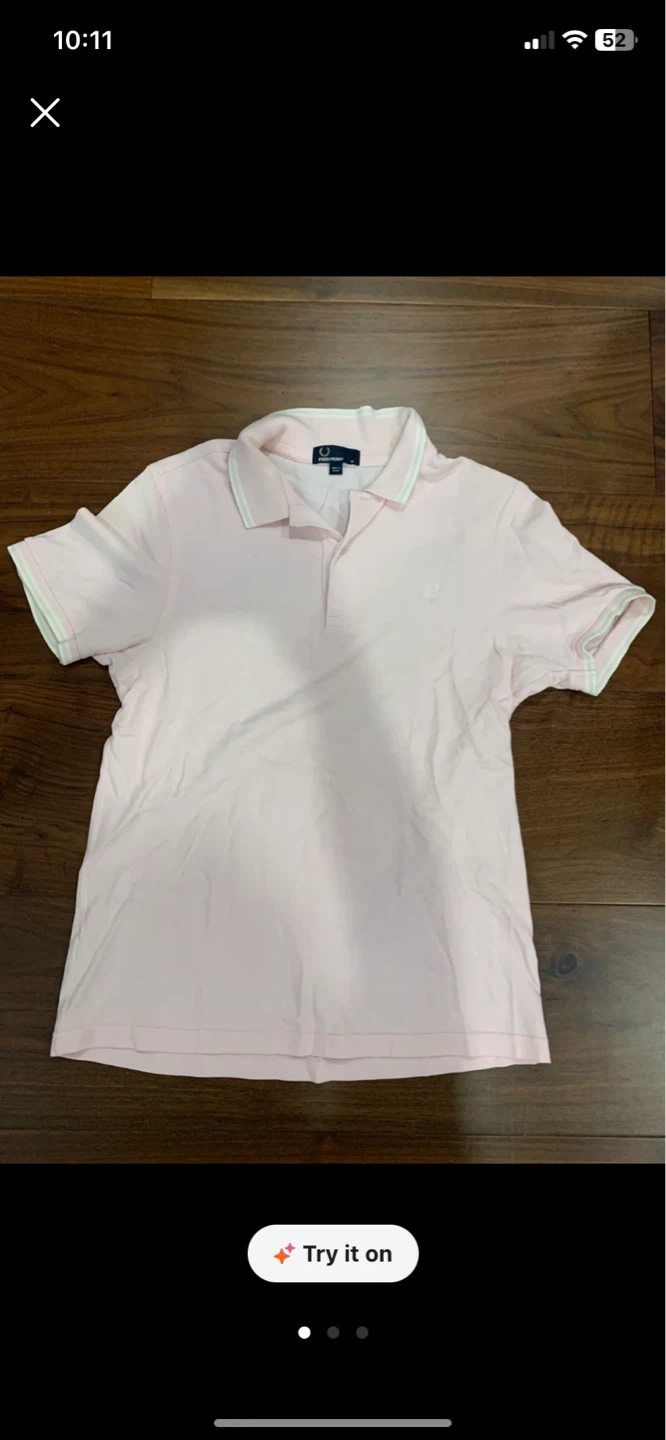 Fred Perry Pink Polo Shirt - Size M
