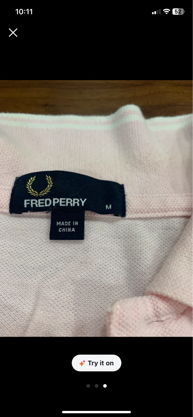 Fred Perry Pink Polo Shirt - Size M - photo 3