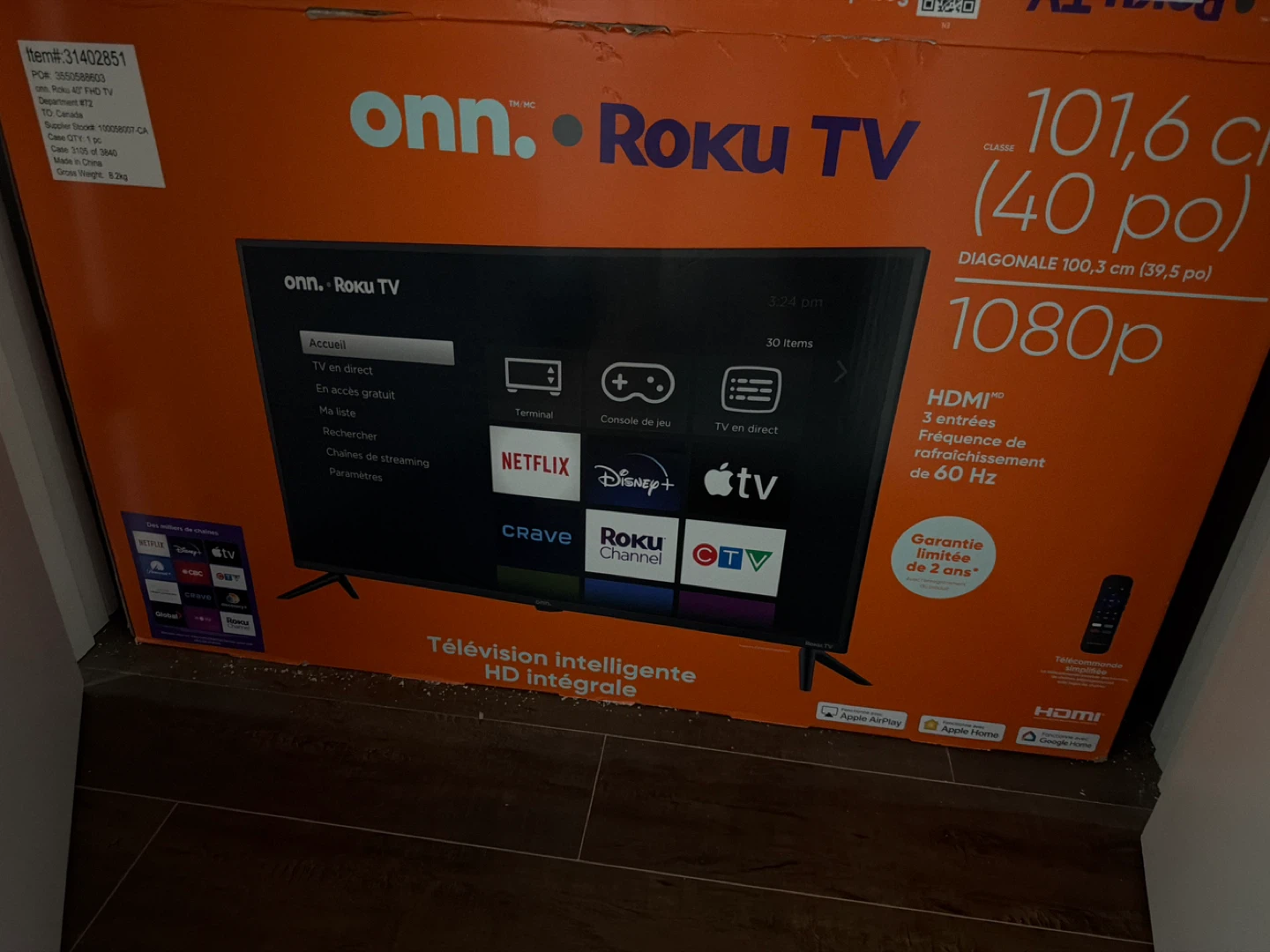 Onn. Roku TV 40" HD Smart TV - photo 2
