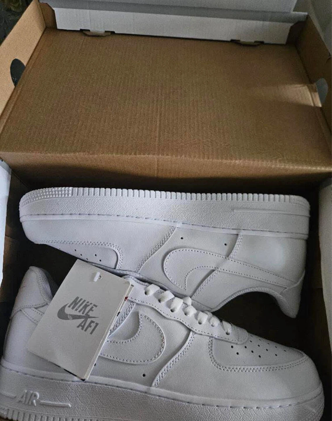Nike Air Force 1 White Sneakers - photo 2