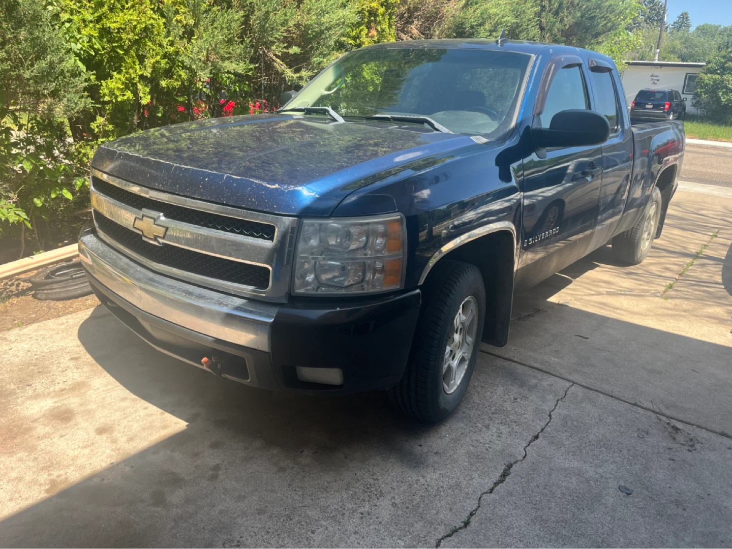 Blue Chevrolet Silverado LT Pickup Truck