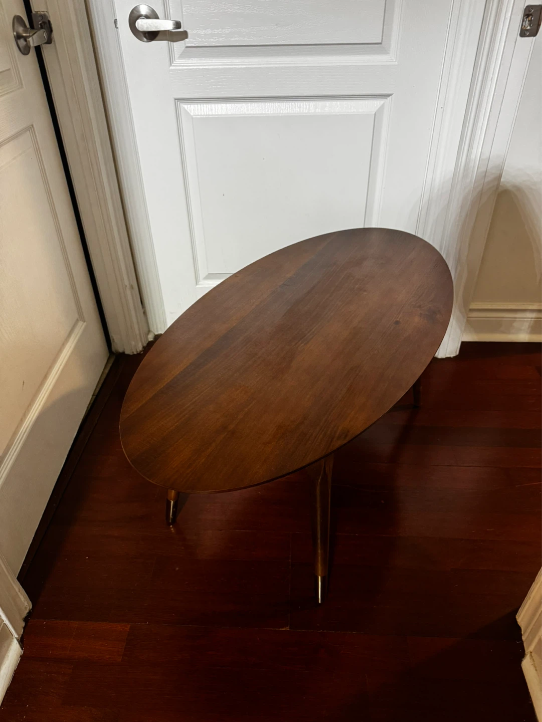 Oval Wood Side Table - photo 2
