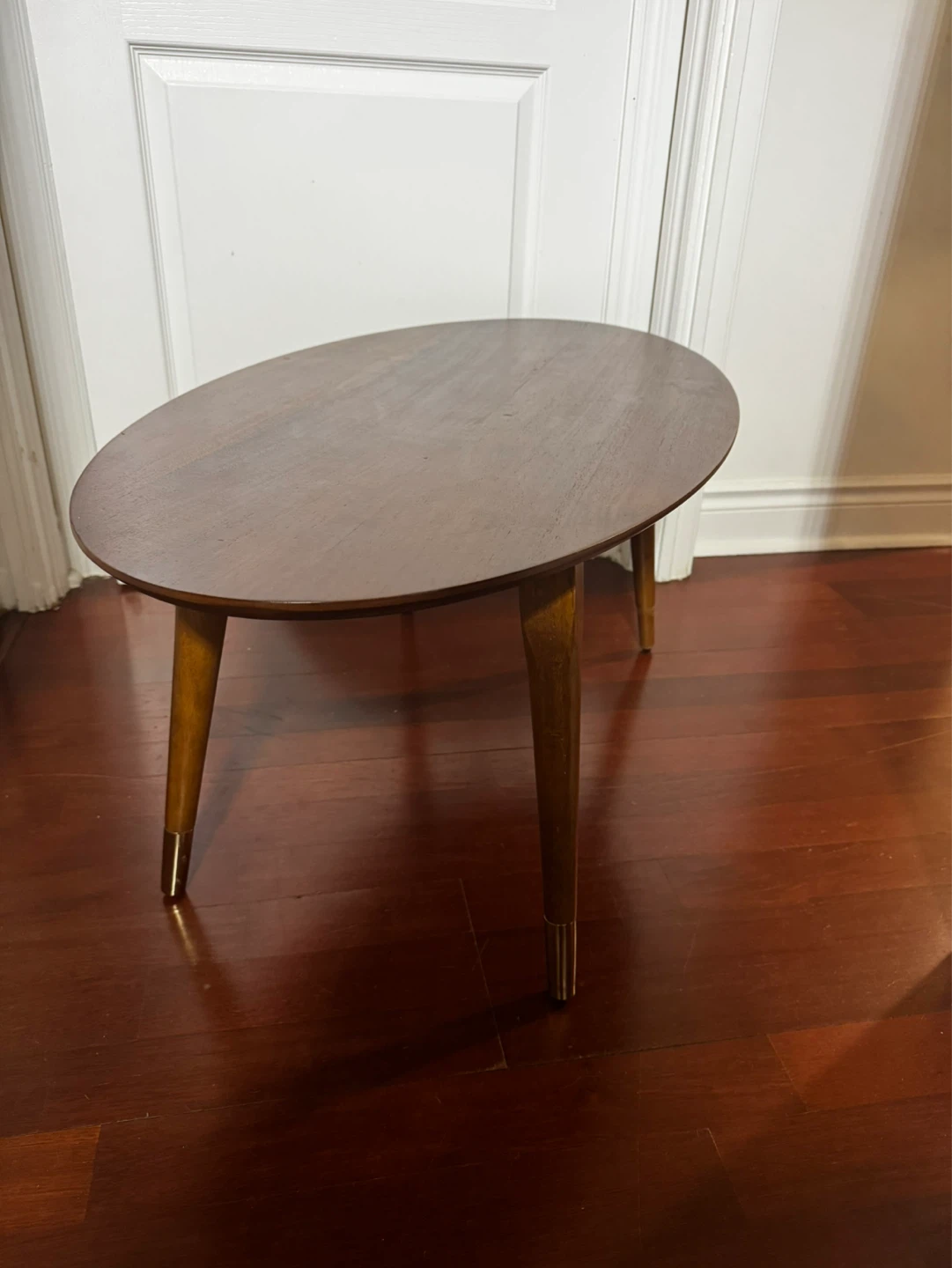 Oval Wood Side Table