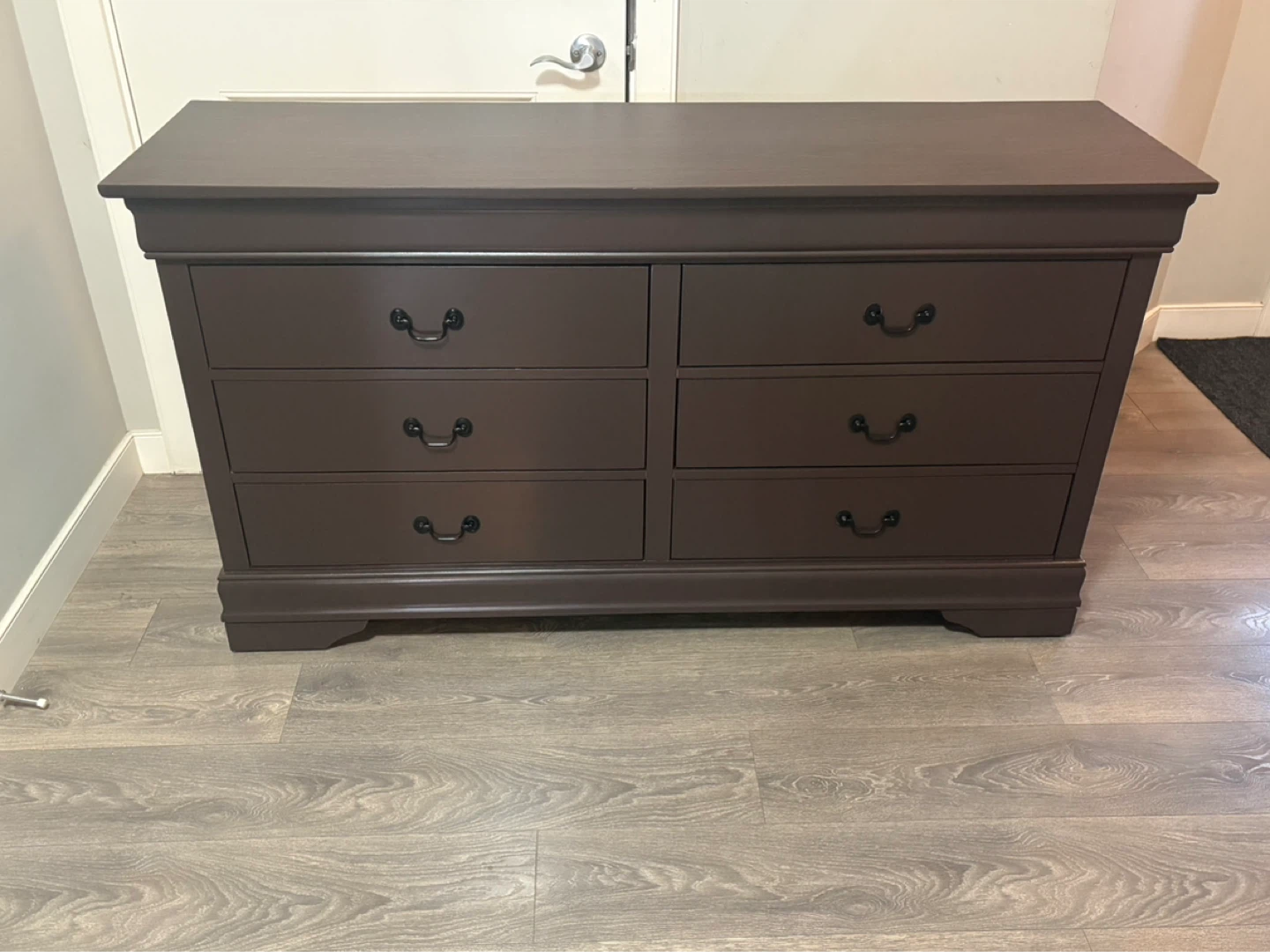 Dark Brown Six-Drawer Dresser - photo 2