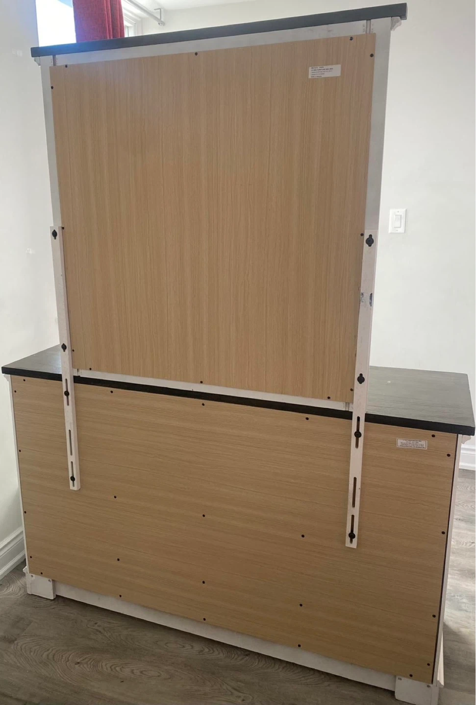 White Dresser with Mirror