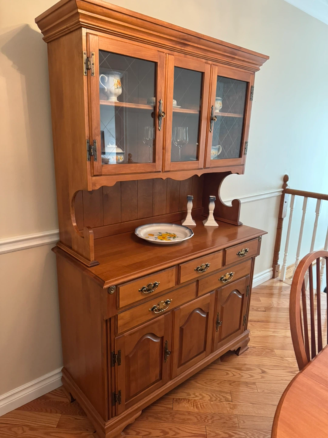 Roxton Solid Maple China Cabinet with Glass Doors - photo 2