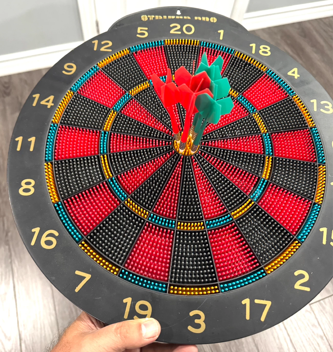 Dartboard with Darts