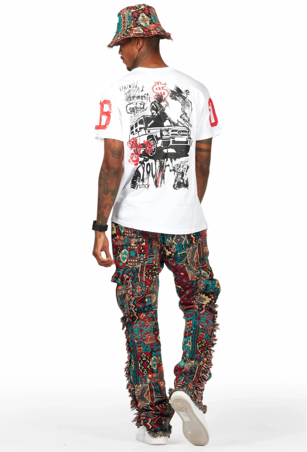 Slim tapestry flare jeans - photo 2