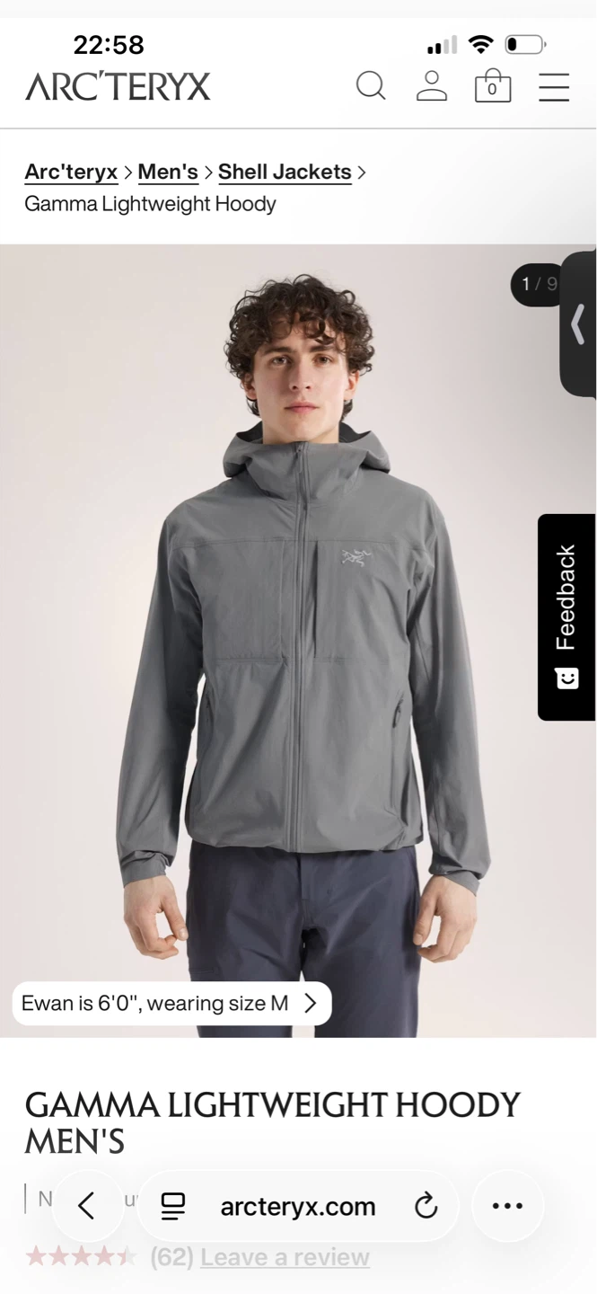 Arc'teryx Gamma Lightweight Hoody Men's