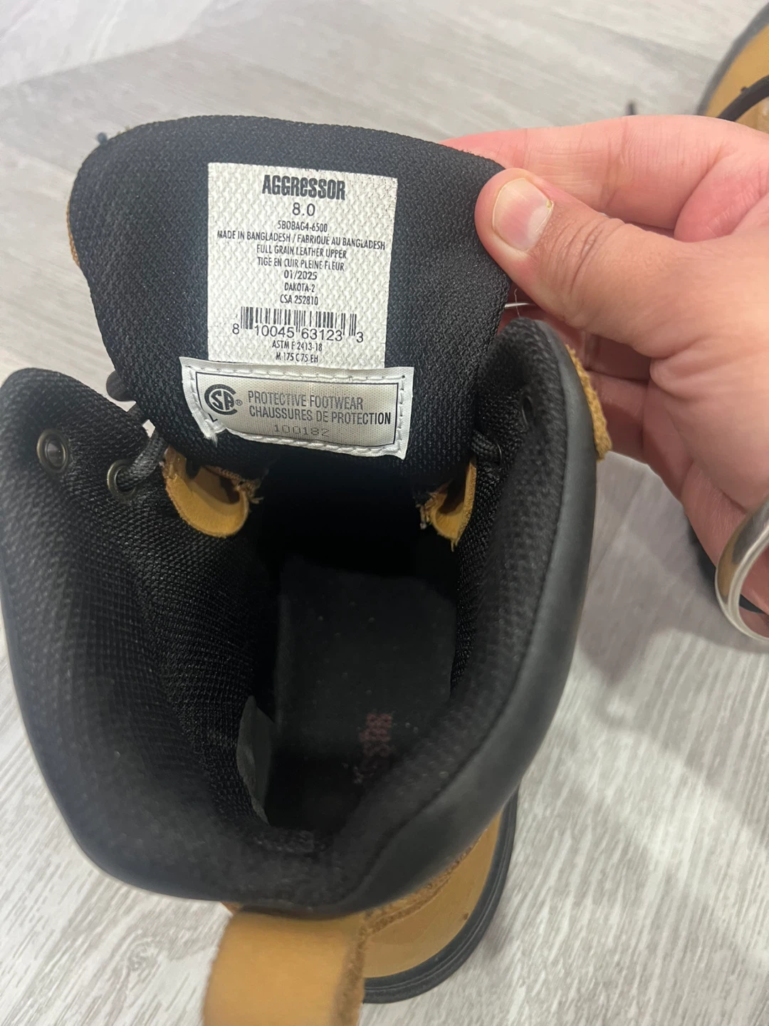 Aggressor Work Boots ( safety shoes)Size 8 - photo 4