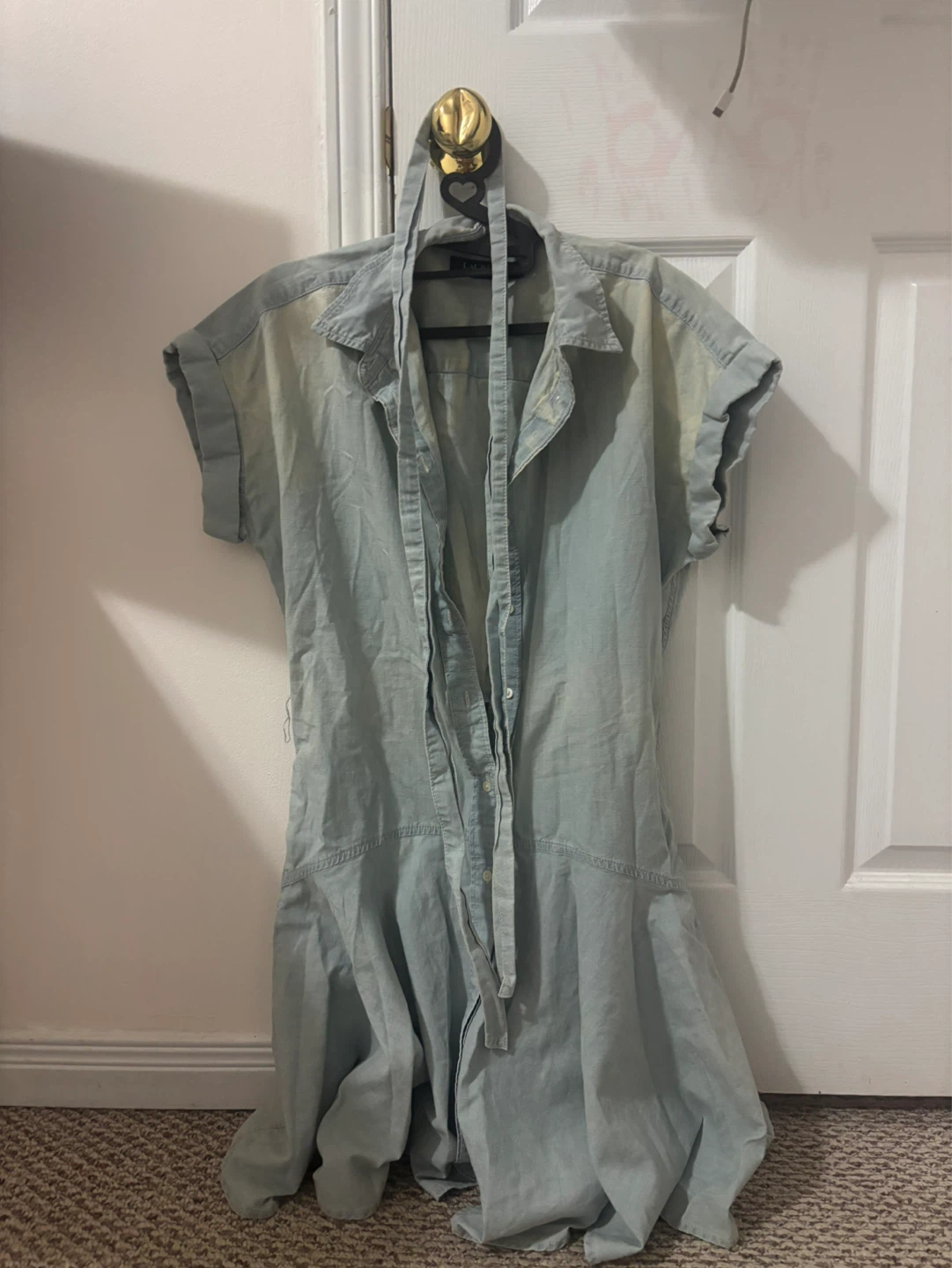 Ralph Lauren Light Wash Denim Shirt Dress
