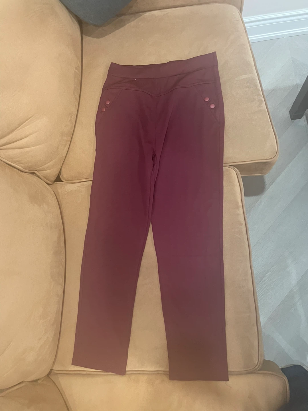 Maroon Pull-On Pants warm - photo 2