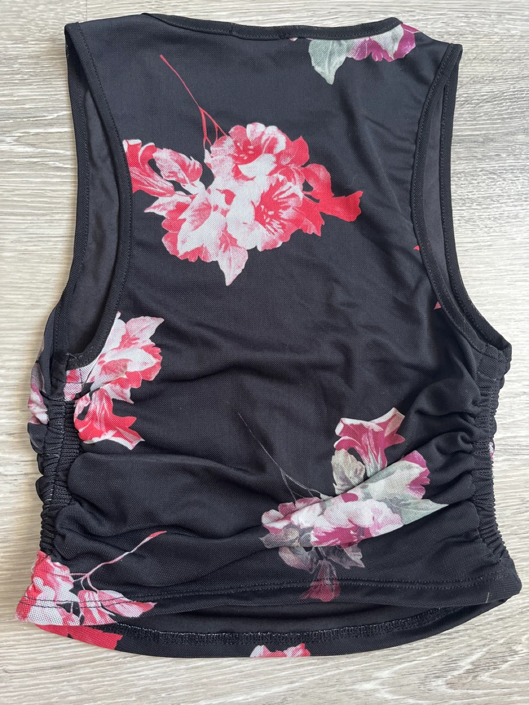 Dynamite Floral Ruched Blouse - Size S - photo 3