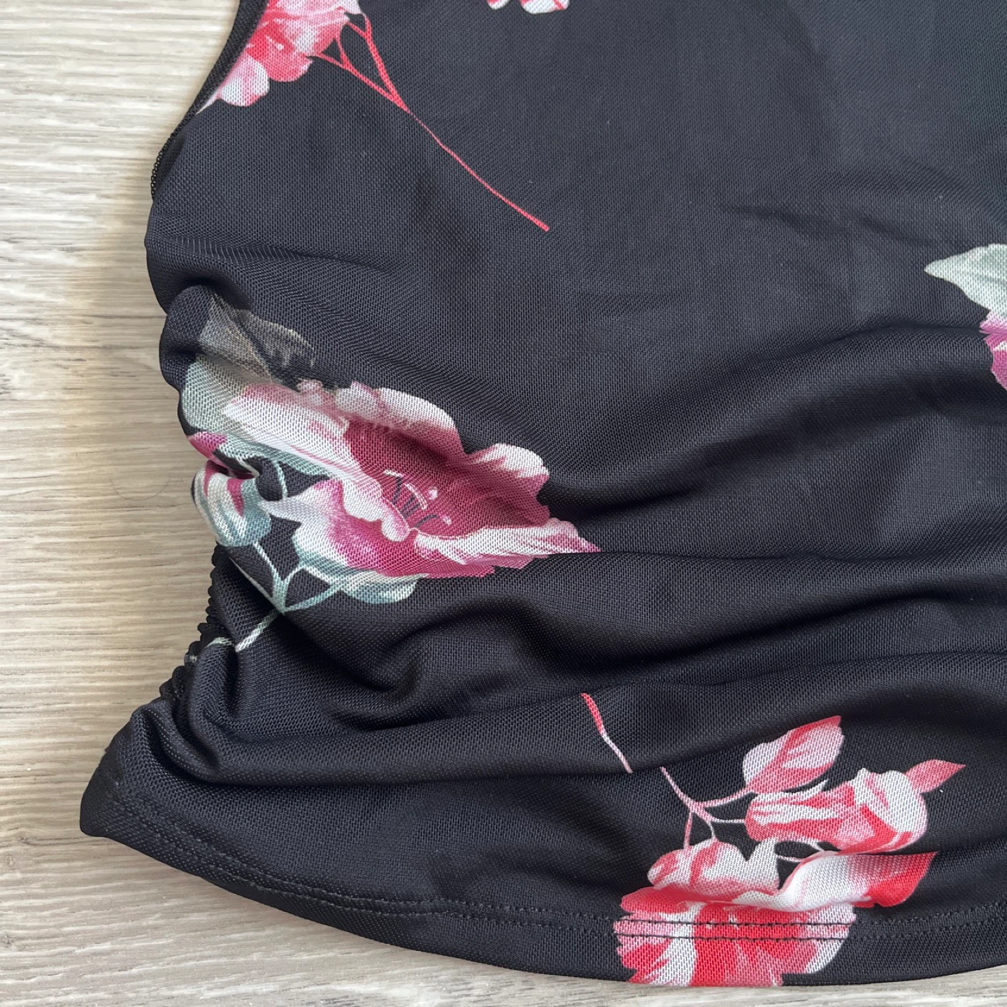 Dynamite Floral Ruched Blouse - Size S - photo 4