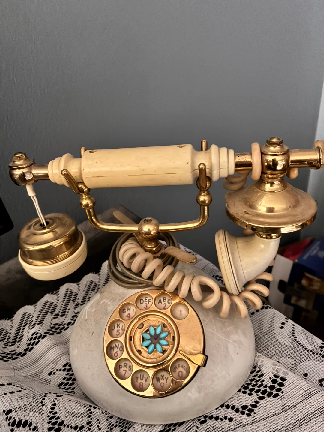 Vintage Rotary Candlestick Telephone
