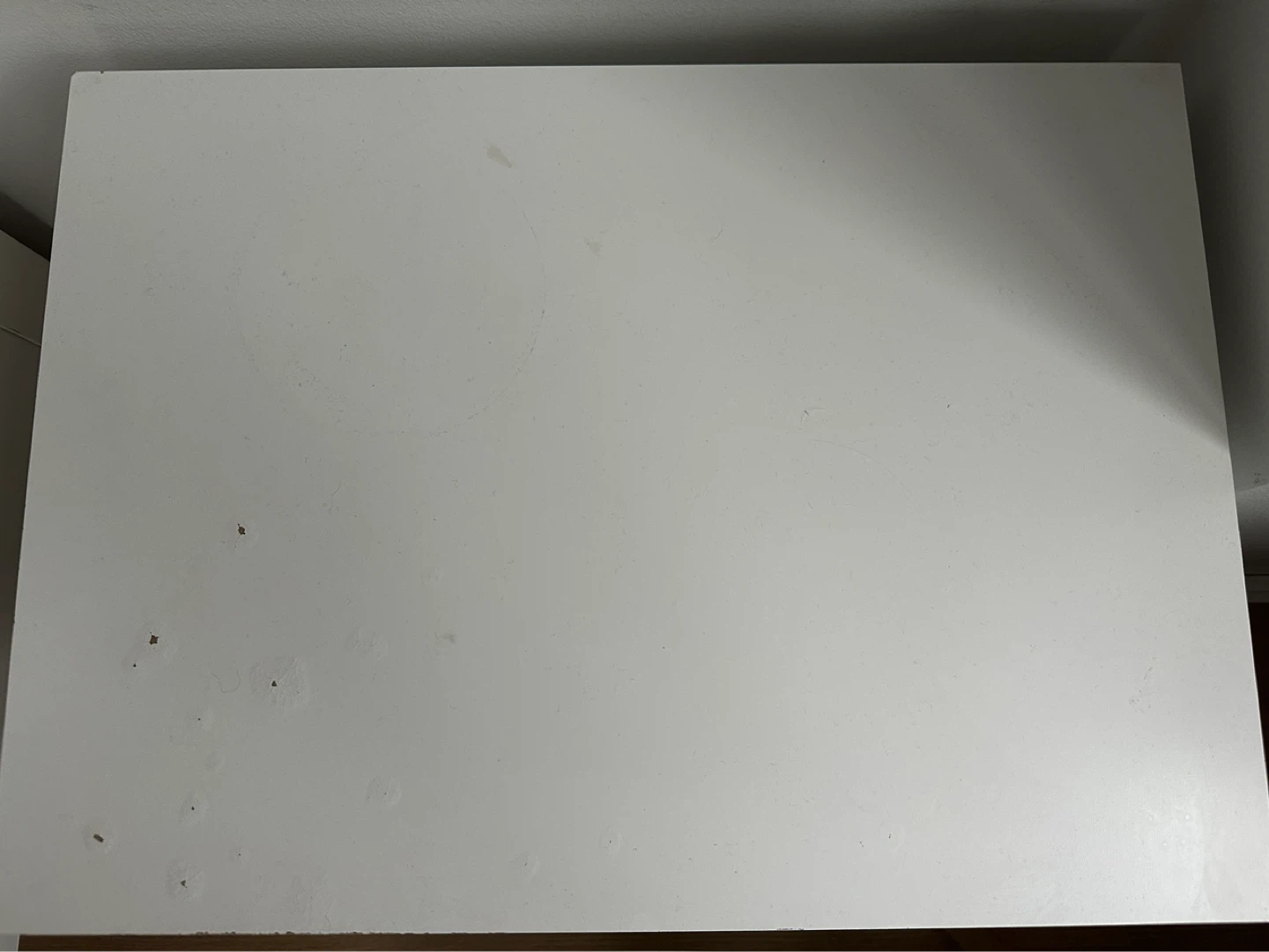 White Side Table with Drawer - photo 3